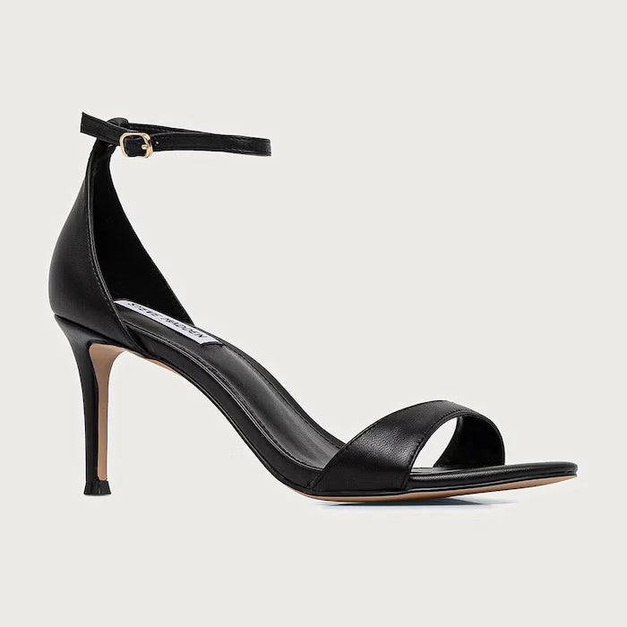 Steve Madden deri yüksek topuklu sandalet Necy