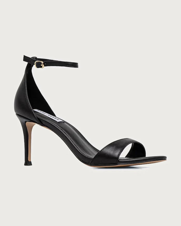 Steve Madden deri yüksek topuklu sandalet Necy