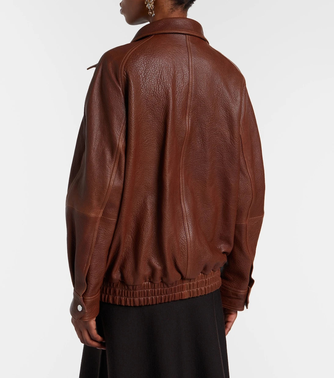 Nour Hammour - Ariste leather bomber jacket