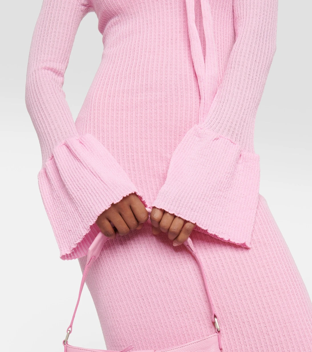 Blumarine - Ruffled wool midi dress