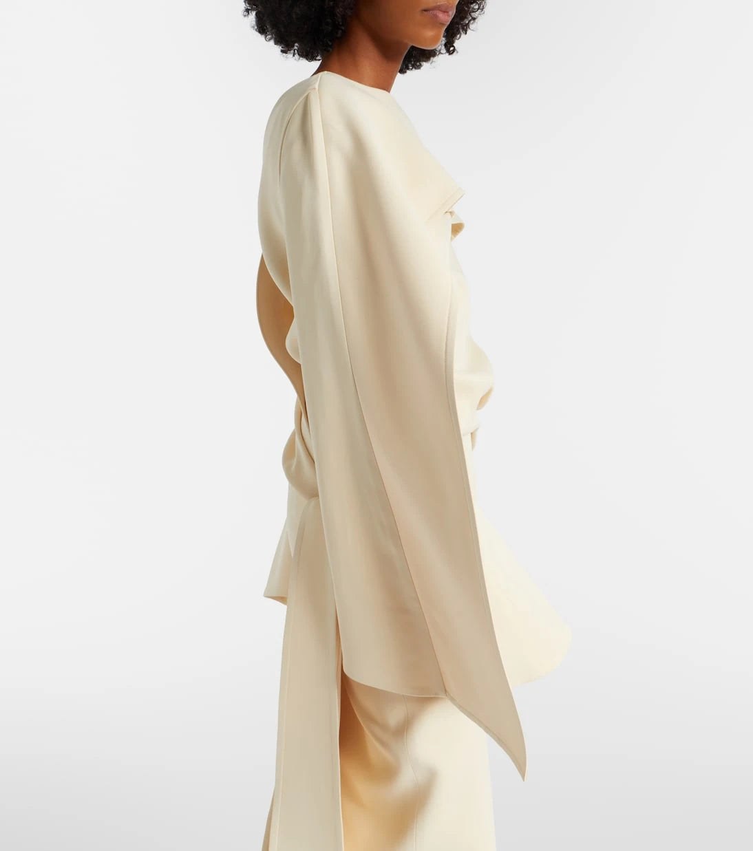 Khaite - Draped crêpe maxi dress