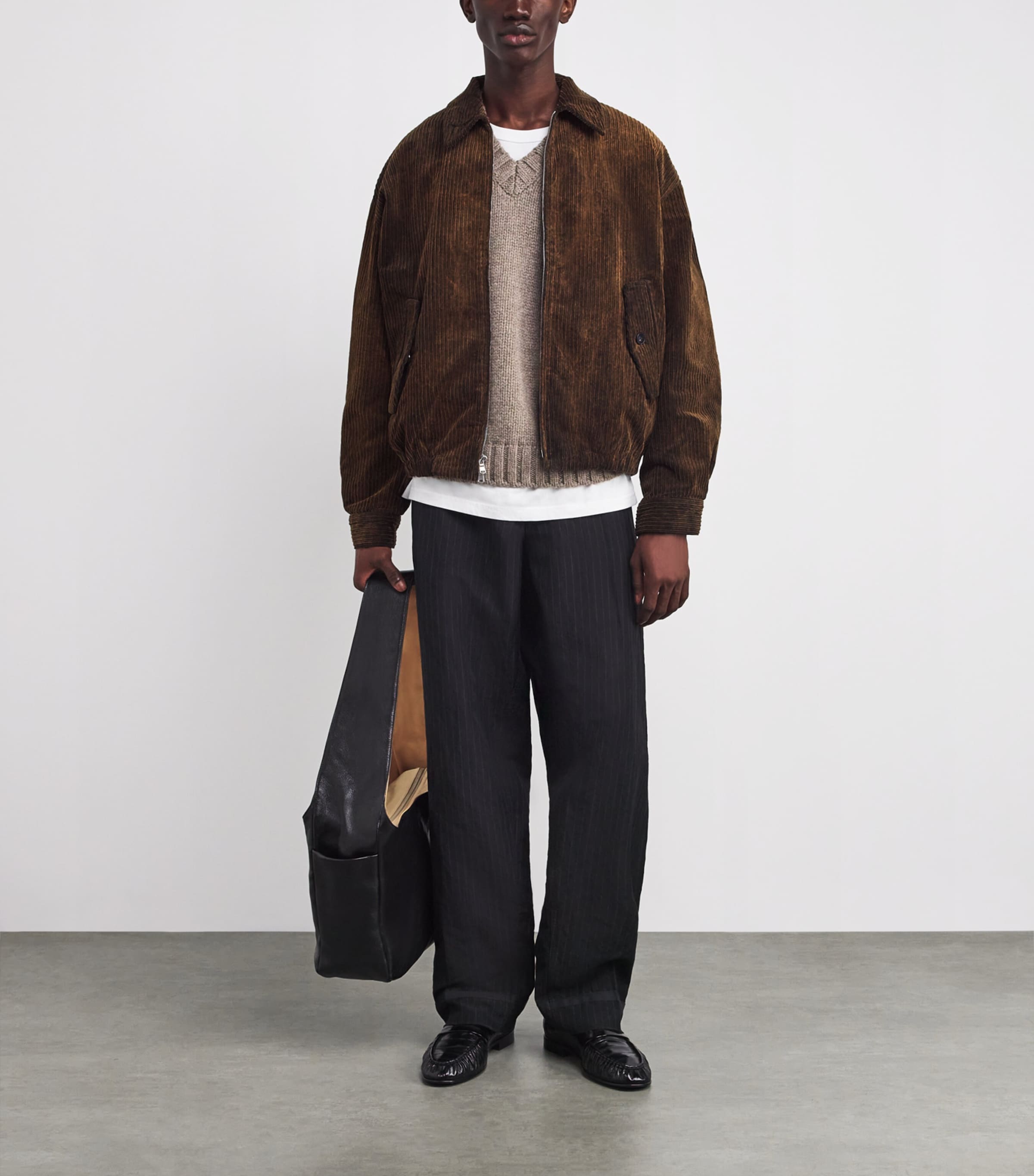 Brown Stretch-Cotton Corduroy Torres Jacket