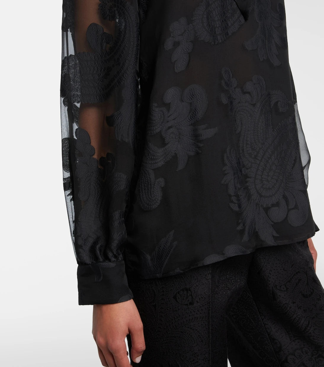Etro - Paisley tie-neck blouse