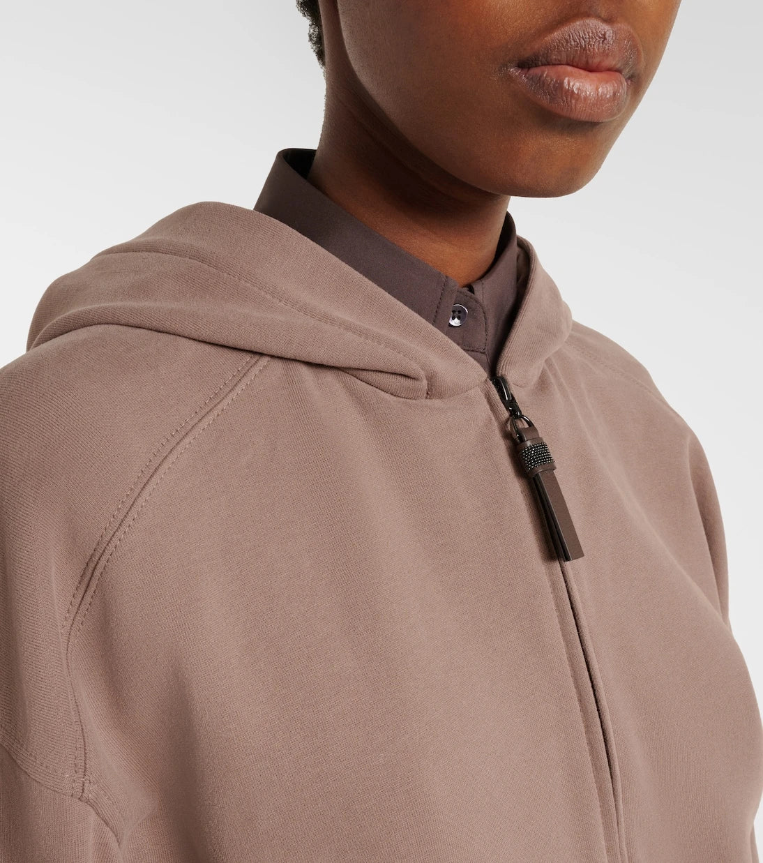 Brunello Cucinelli - Cotton jersey zip-up hoodie