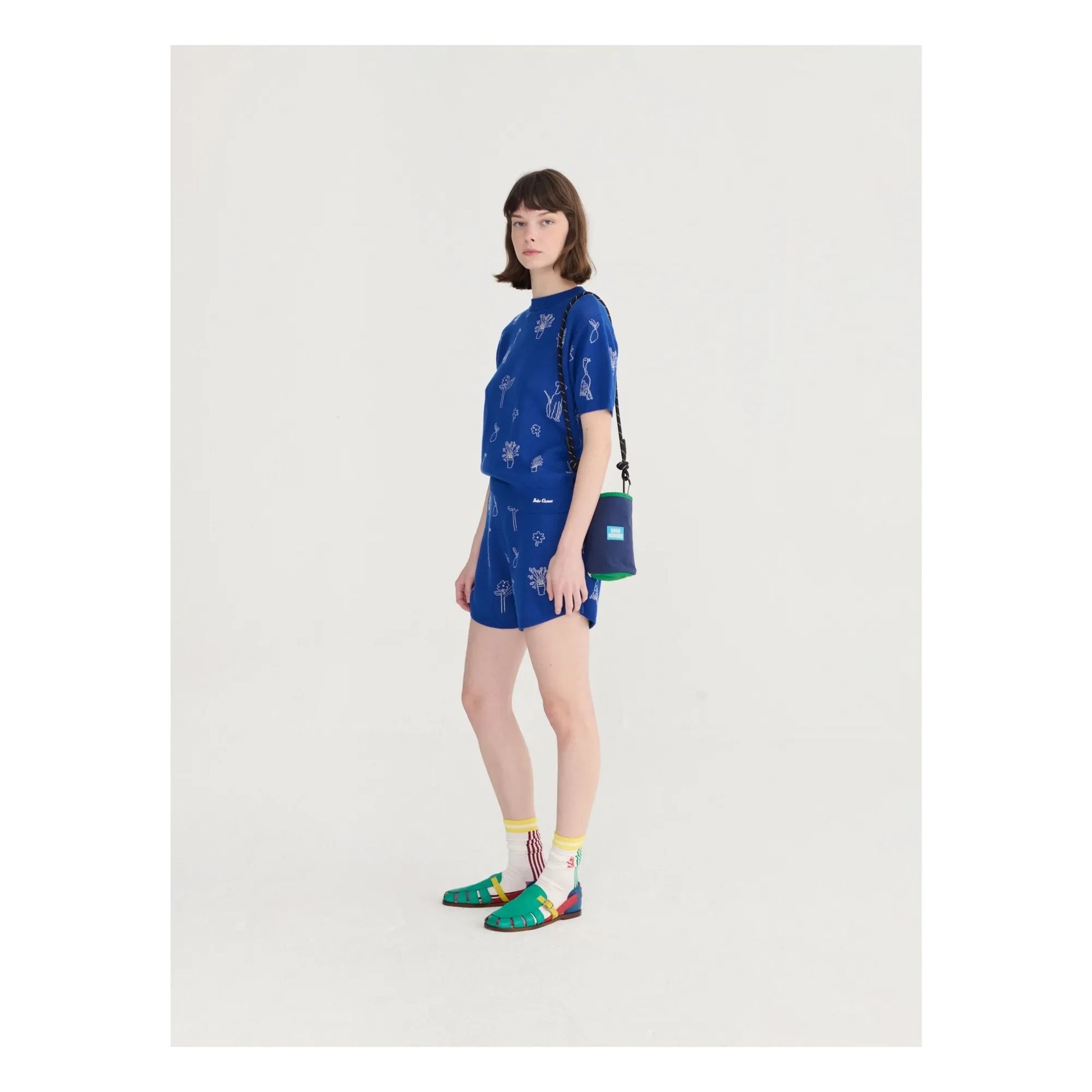 Bobo Choses - Summer Trip Organic Cotton Shorts | Blue