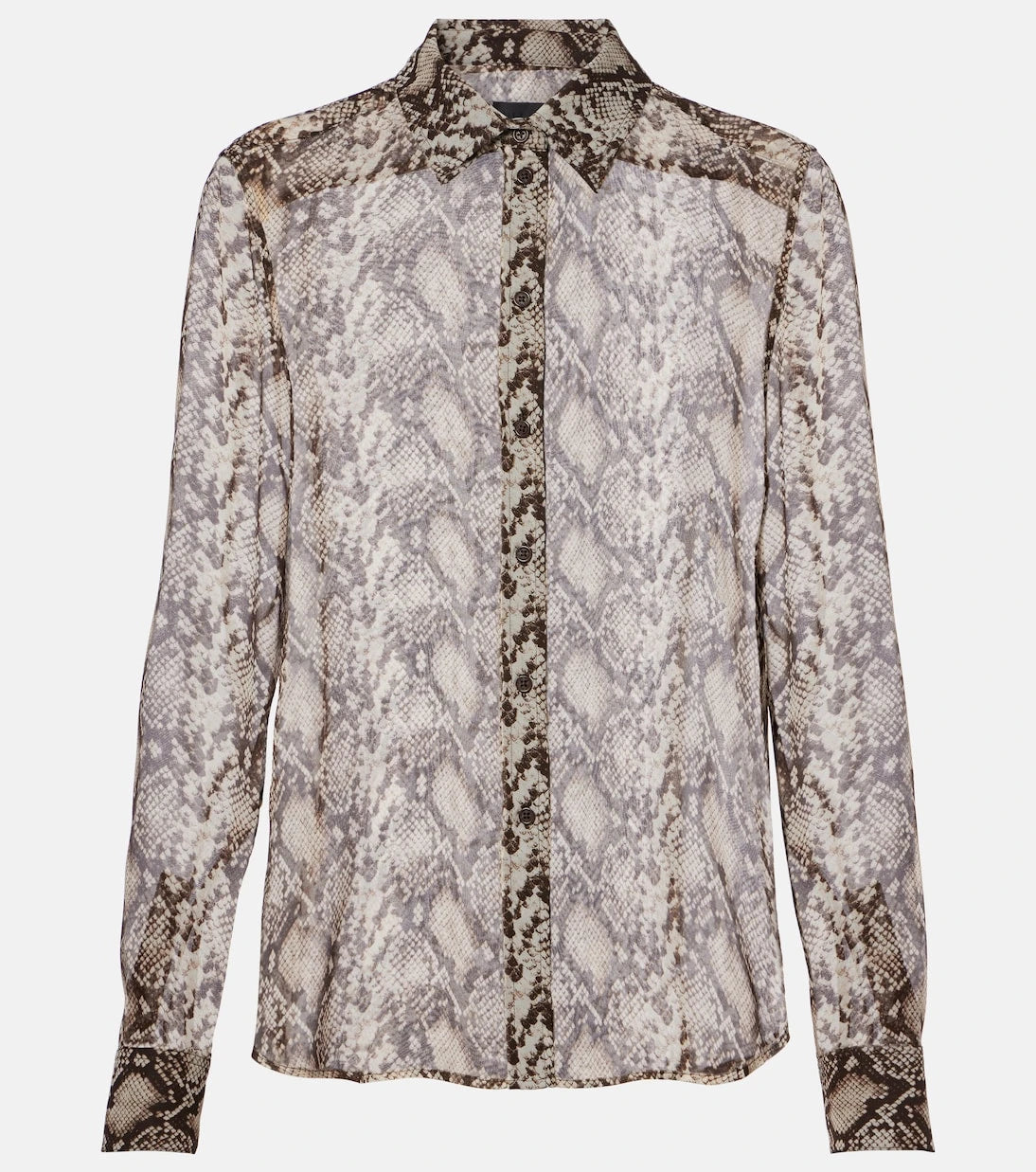 Nili Lotan - Gaia snake-print silk shirt