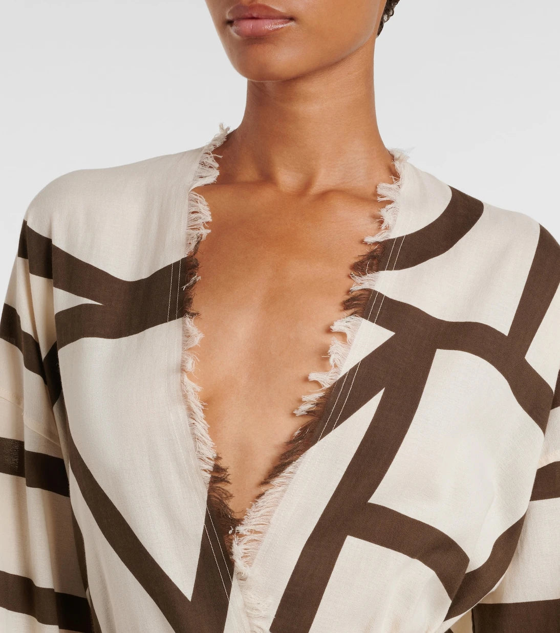 Toteme - Monogram cotton beach cover-up