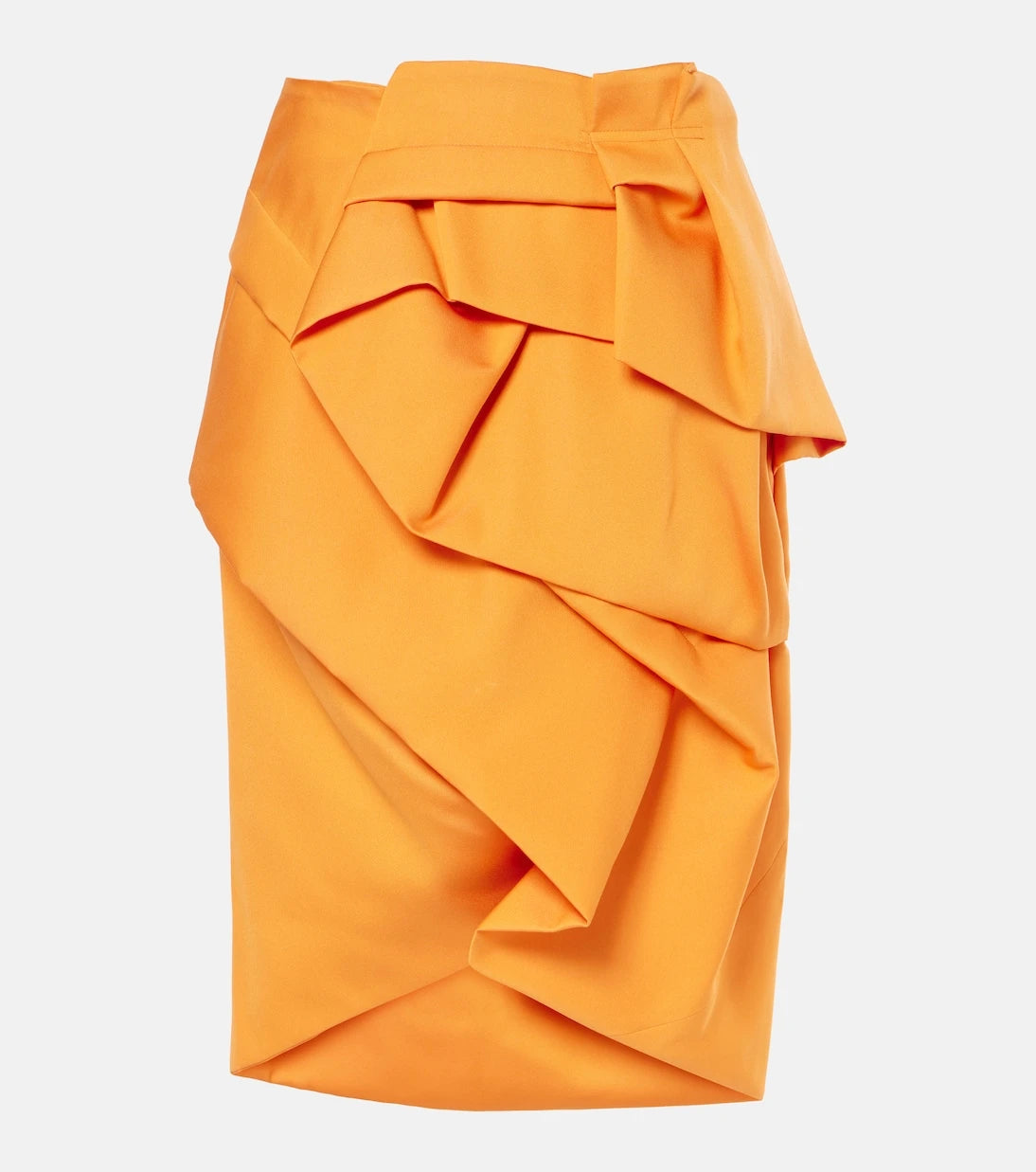 Dries Van Noten - Drapli saten midi etek