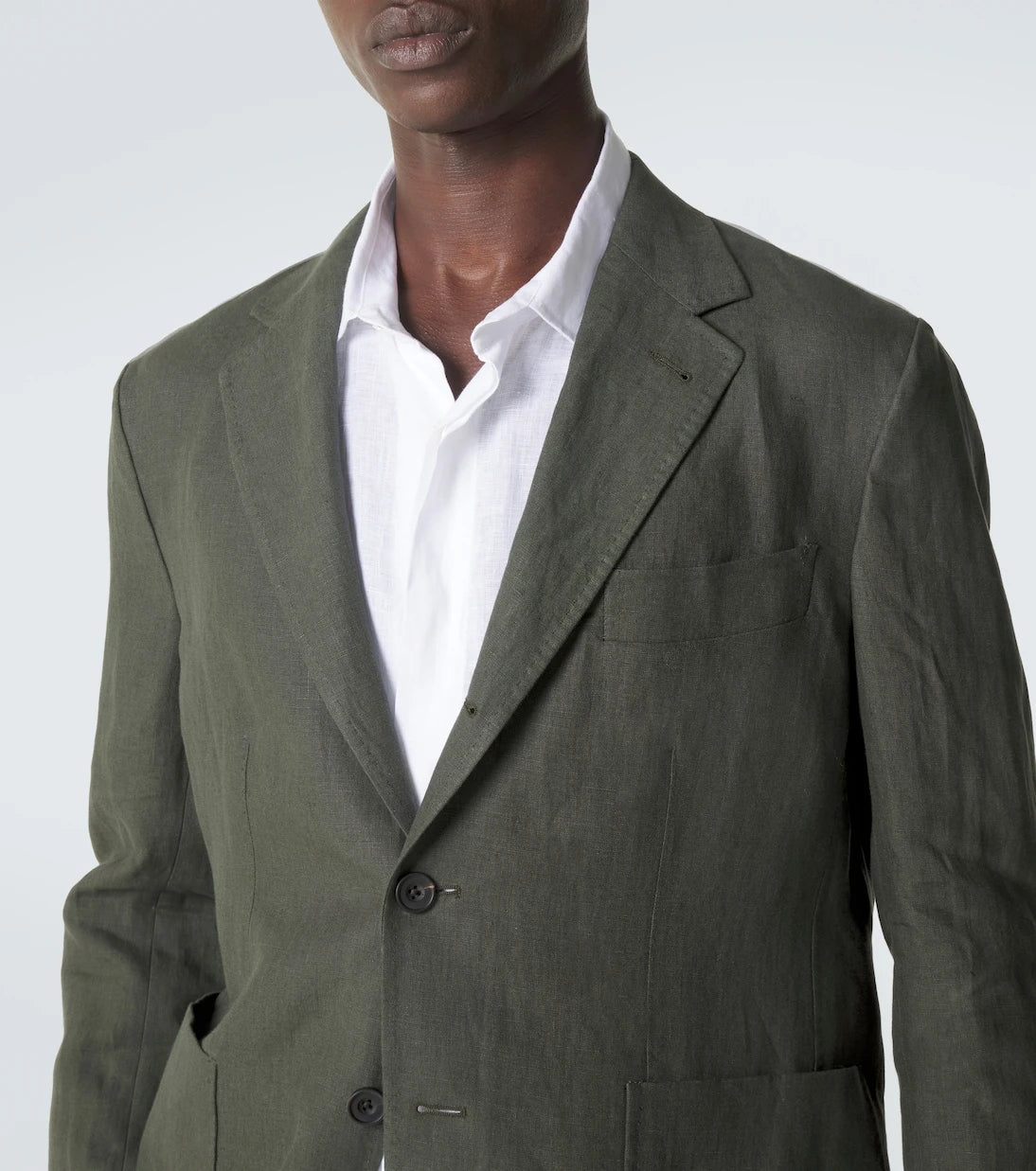 Rubinacci - Single-breasted linen blazer