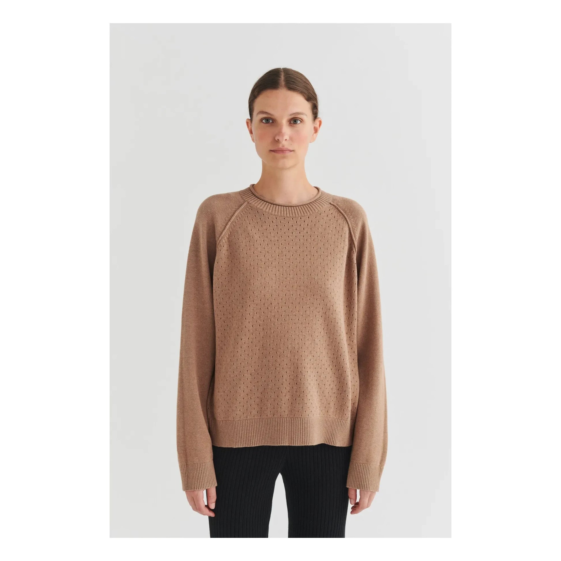 FUB - Pointelle sweatshirt | Ecru