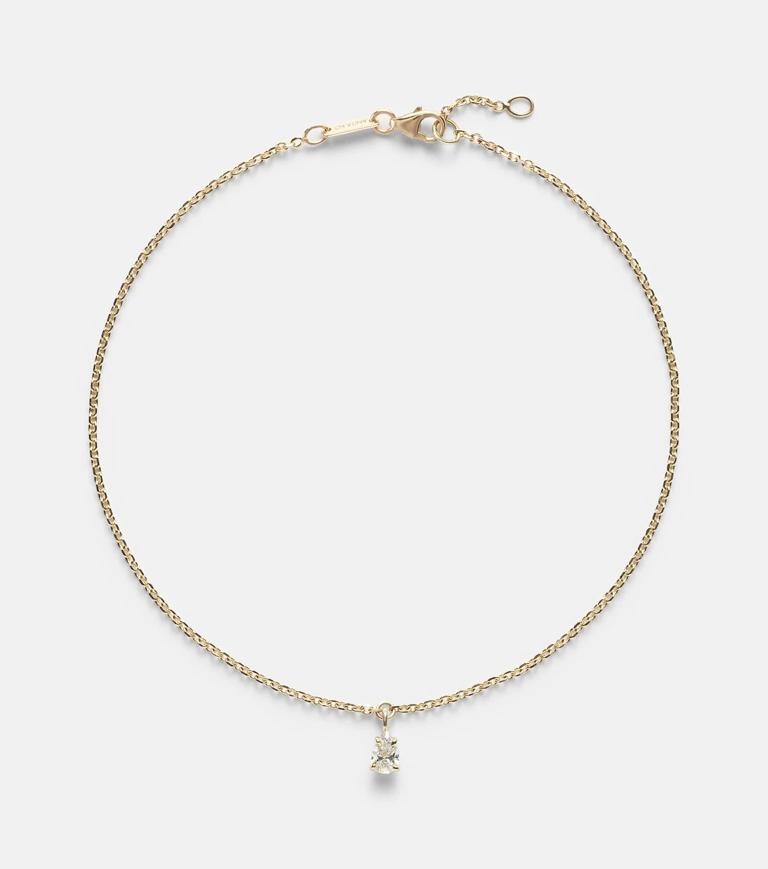 Anita Ko - 18kt gold anklet with diamond