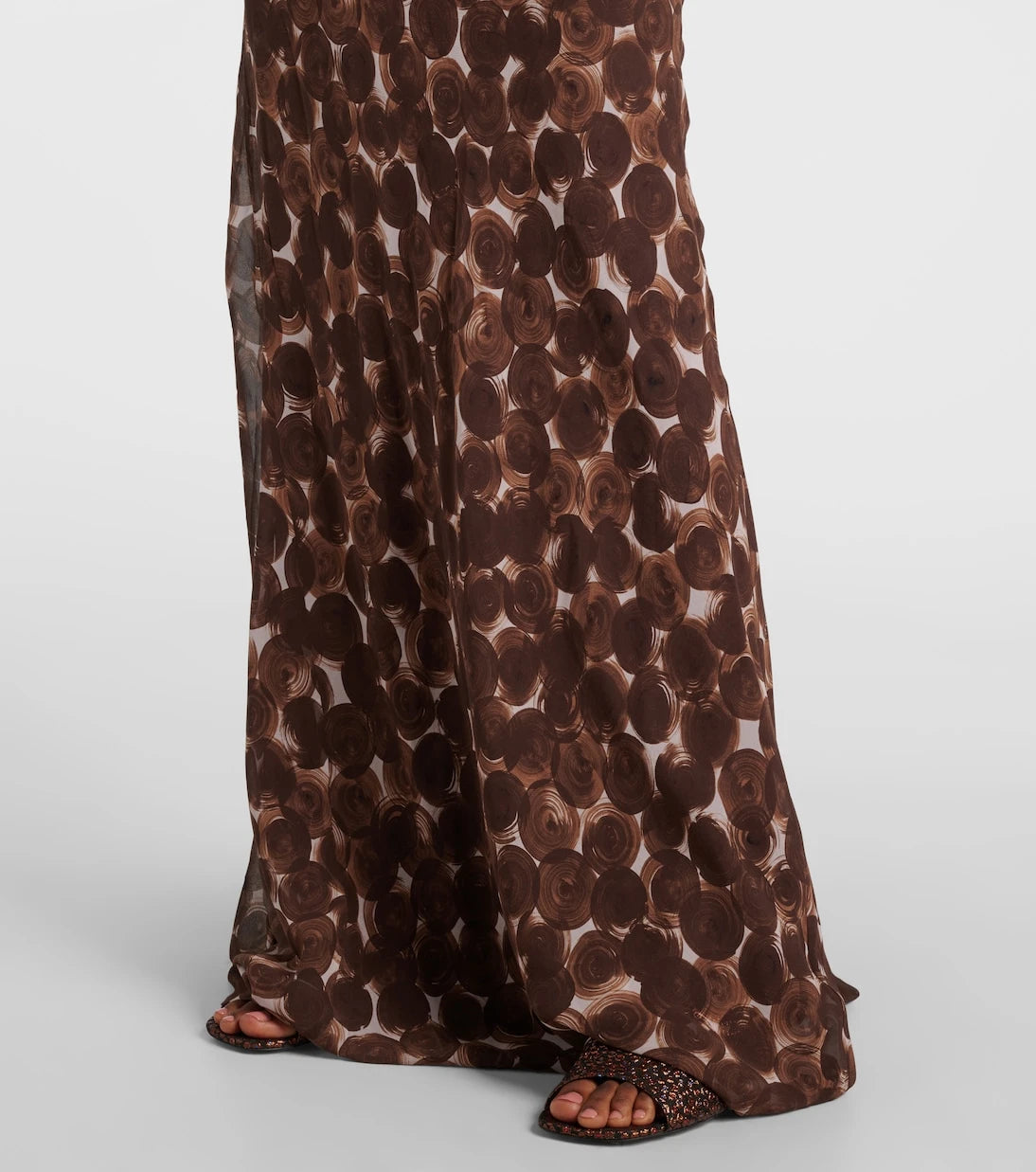 Dries Van Noten - Printed silk gown