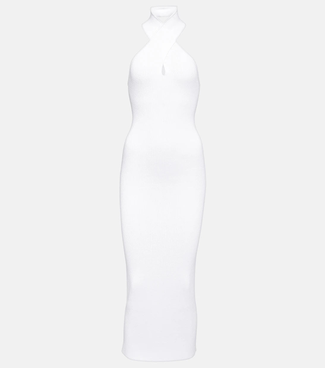 Alaïa - Halterneck bodycon midi dress