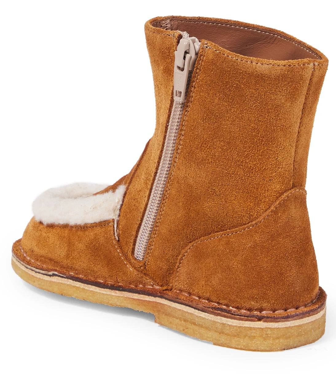 PèPè - Shearling-trimmed suede boots