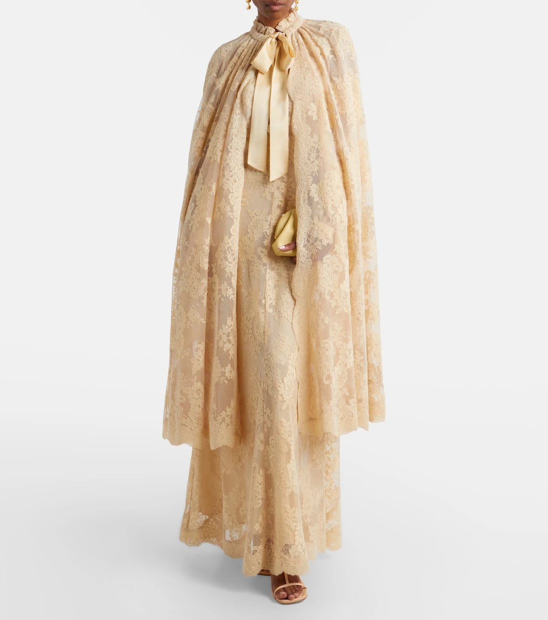 Zimmermann - Como silk-trimmed lace cape