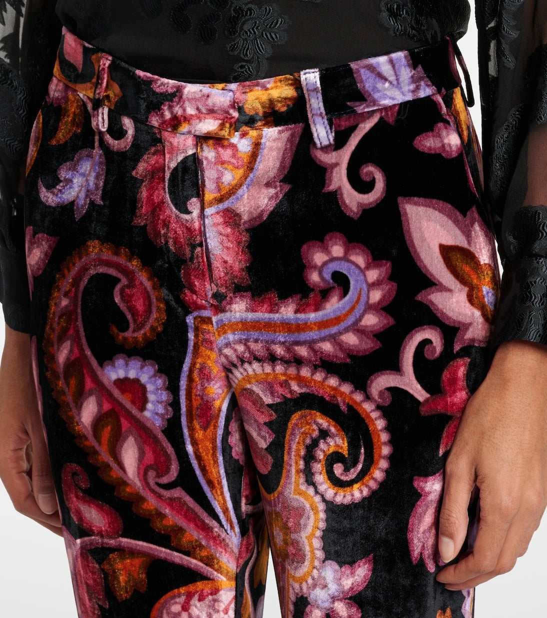 Etro - Jacquard straight pants