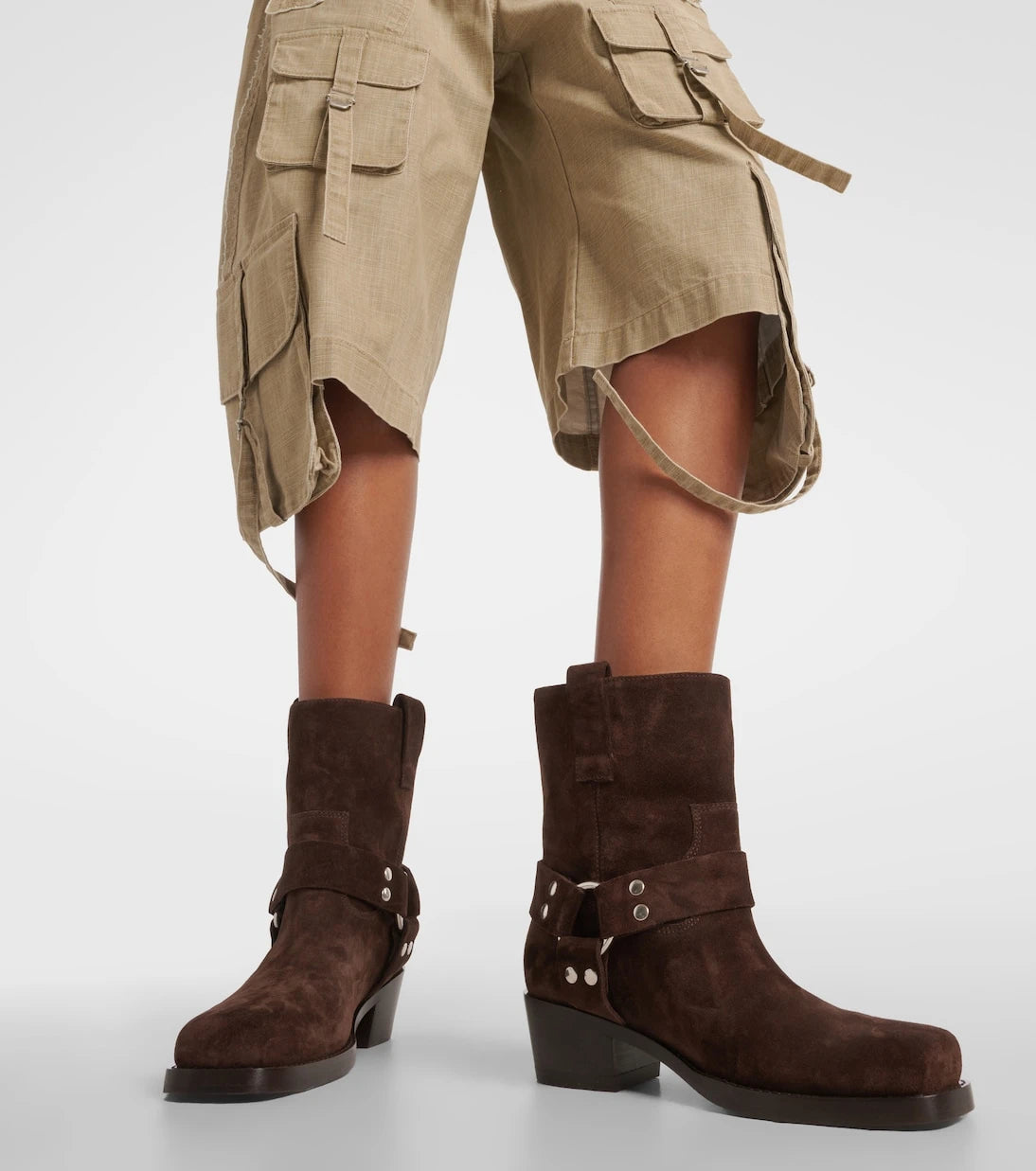 Paris Texas - Roxy 45 suede biker boots