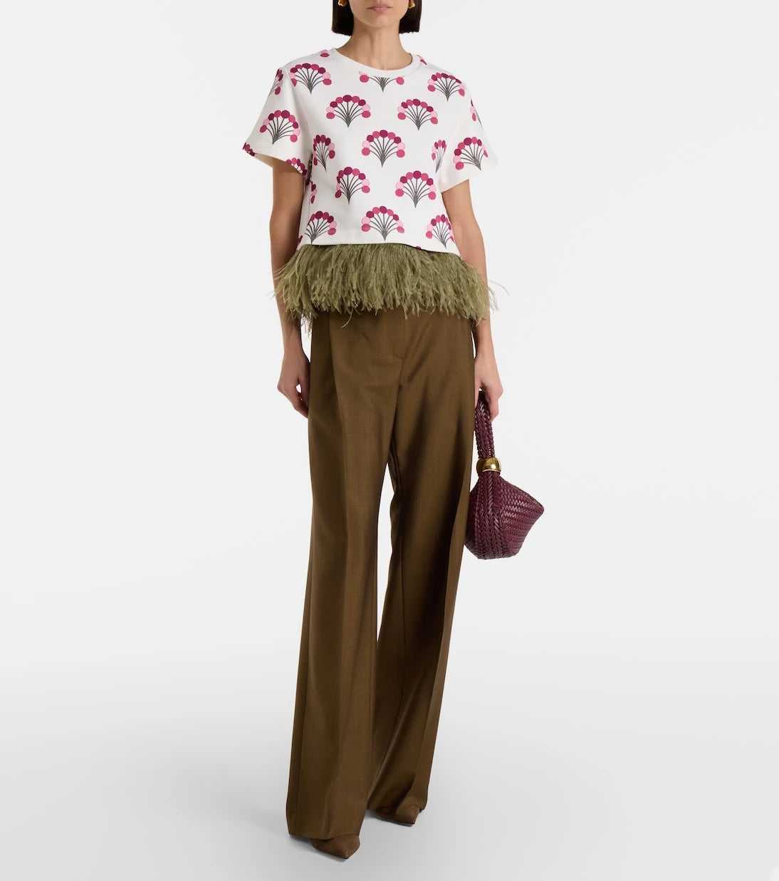 La DoubleJ - La Scala printed cotton jersey T-shirt