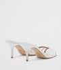Malone Souliers White Mesh Perla Heeled Sandals 70