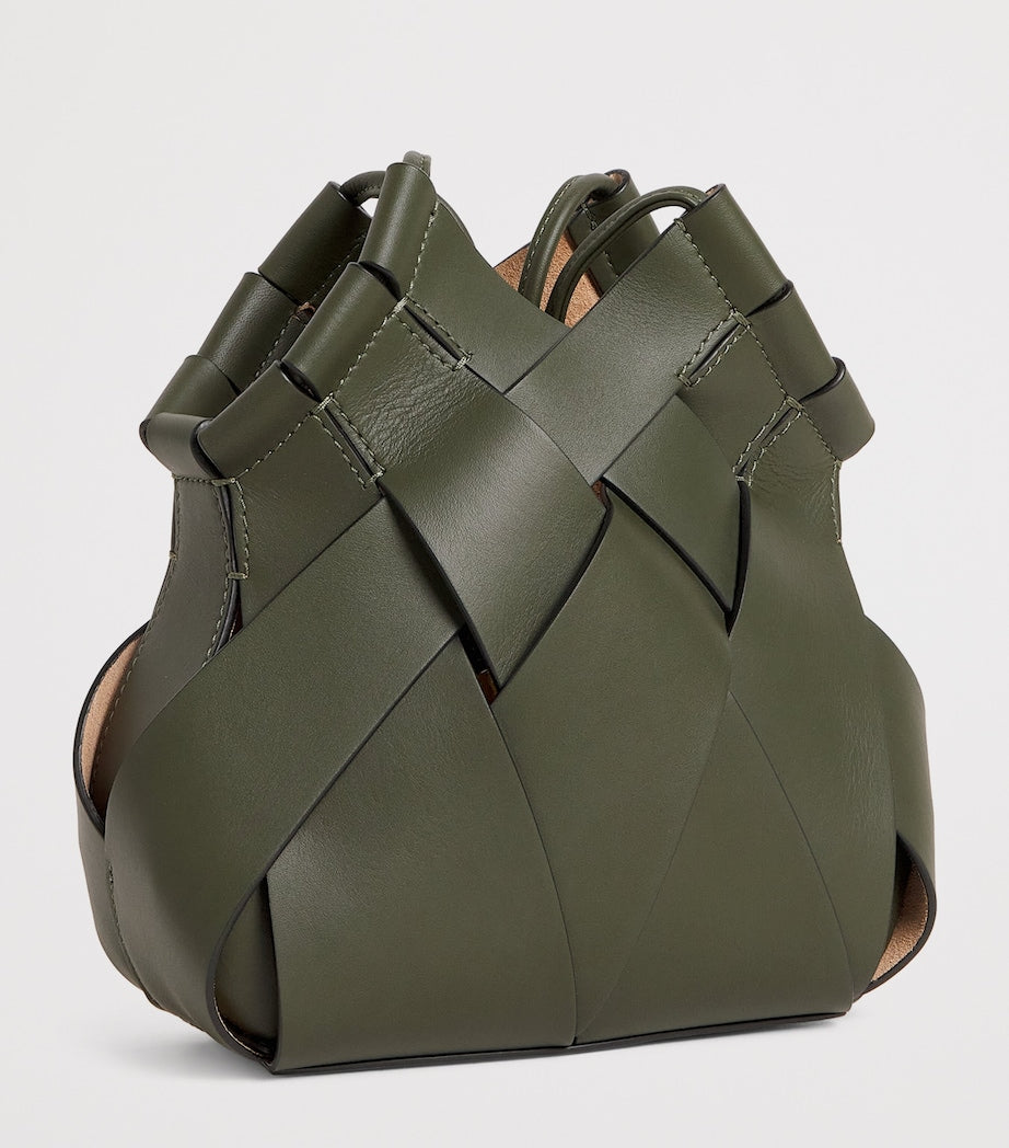 Black Leather Charlotte Cross-Body Bag