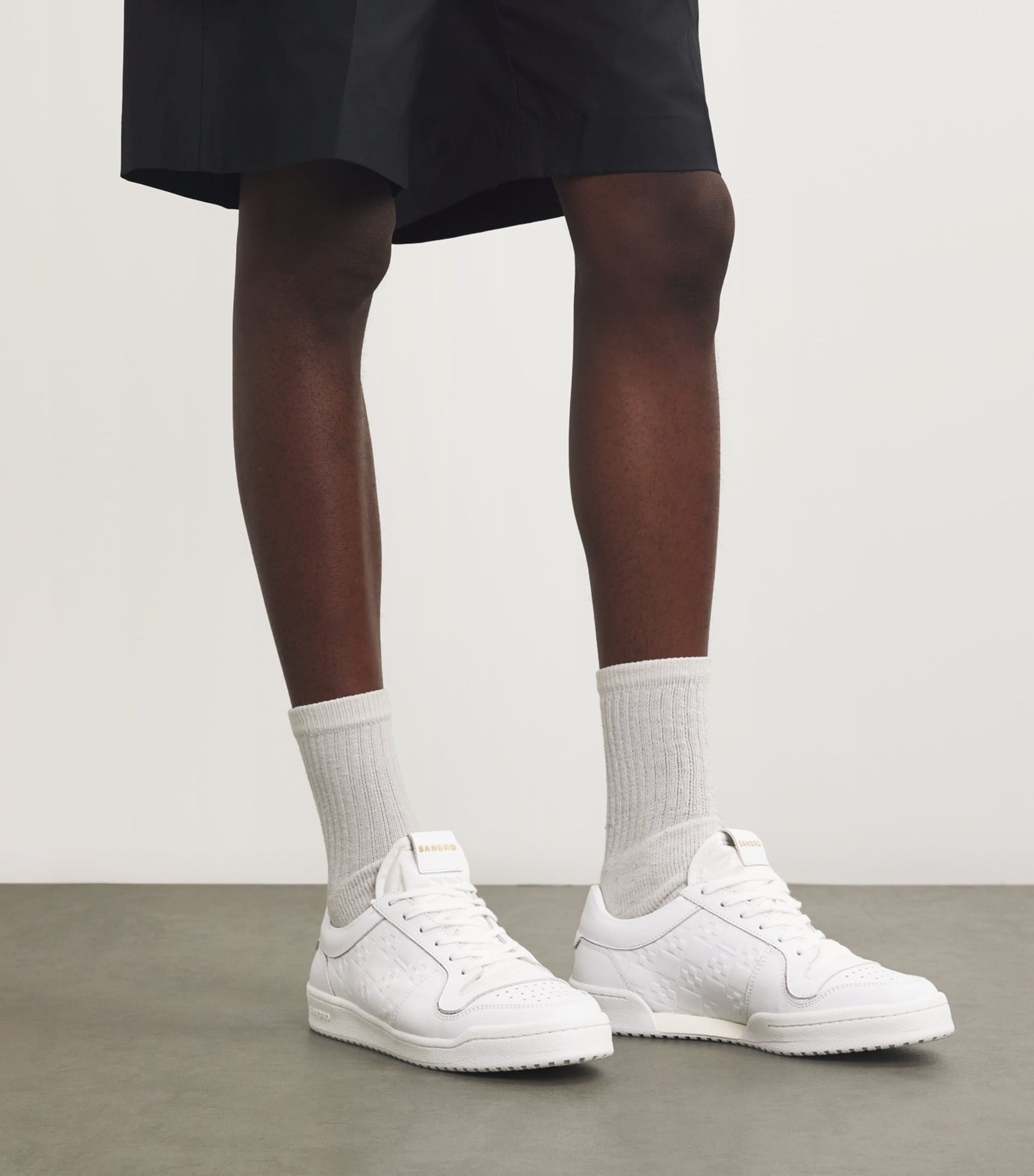 Leather Cross Sneakers