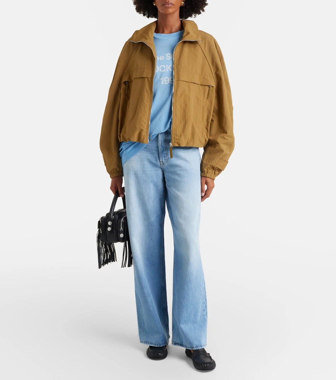 Acne Studios - جينز 1981 واسع الساق وخصر متوسط الارتفاع