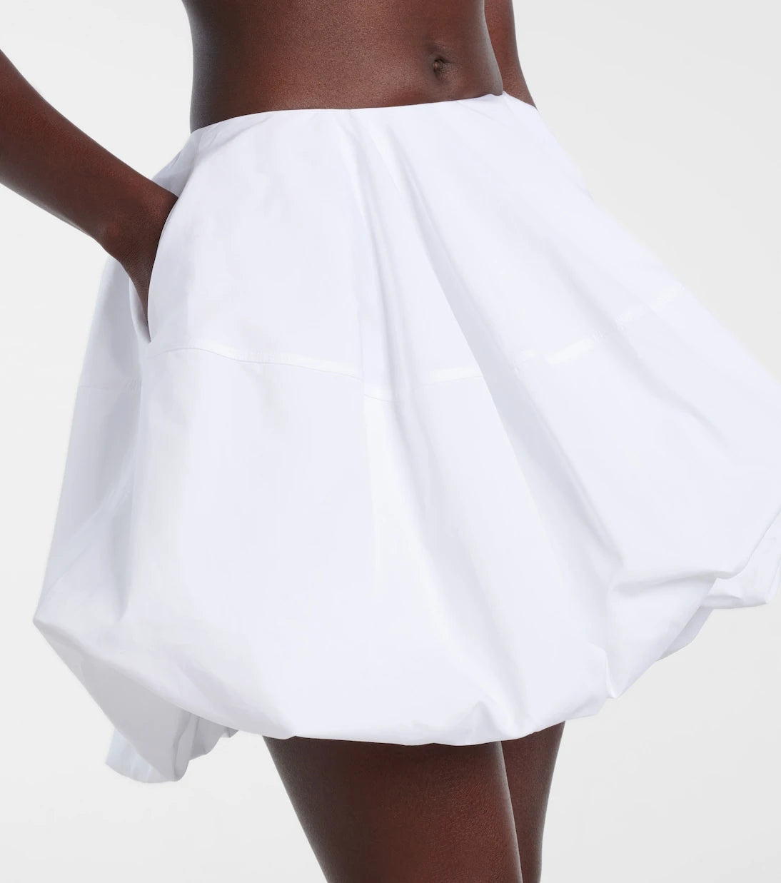 Alaïa - Cotton poplin miniskirt