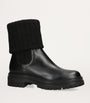 Gianvito Rossi Black Leather Tenney Chelsea Boots
