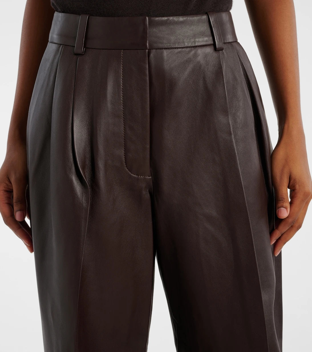 Zimmermann - Illustration leather wide-leg pants