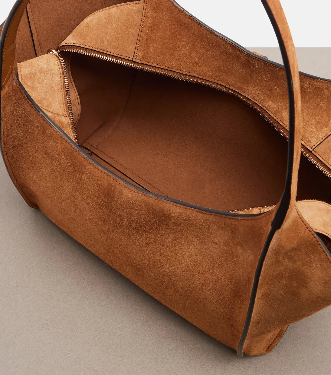 Tod's - T Timeless Small suede tote bag