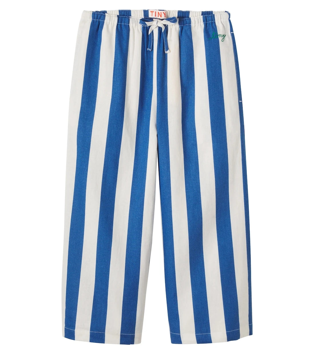 Tinycottons - Striped linen and cotton wide-leg pants