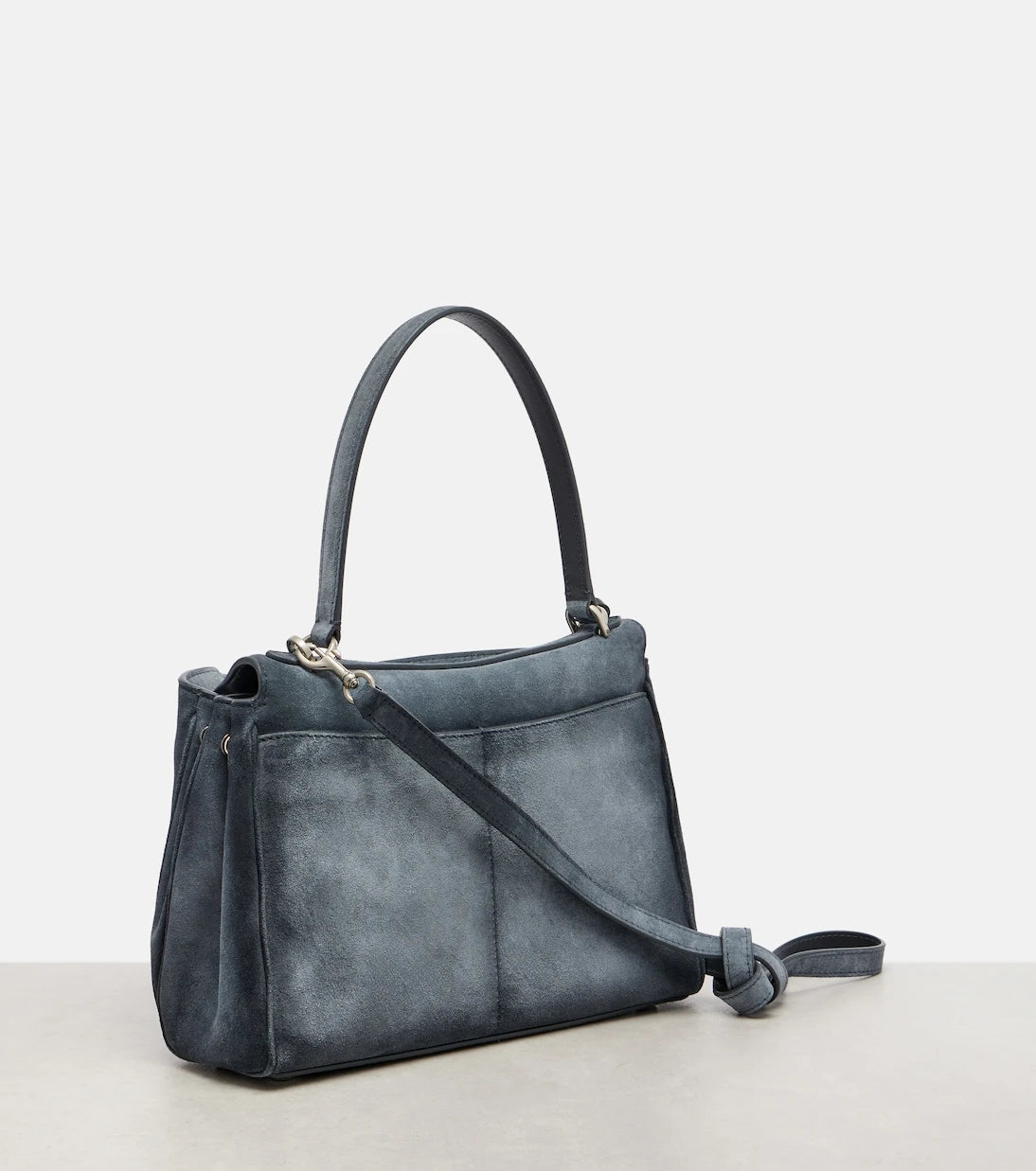 Balenciaga - حقيبة كتف Rodeo الصغيرة من الجلد السويدي