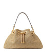 Beige Medium Cinch Monogrammed Bucket Bag