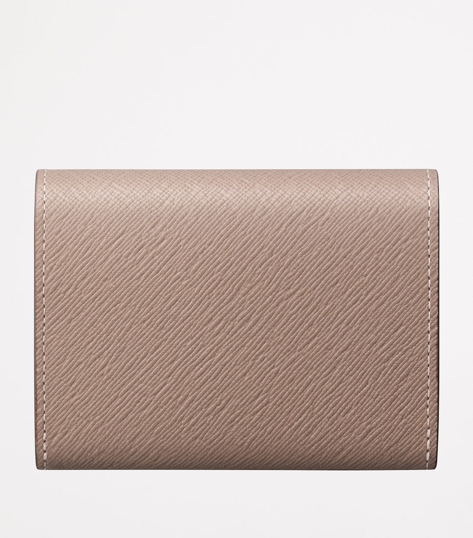 Cartier Beige Leather C de Cartier Mini Wallet