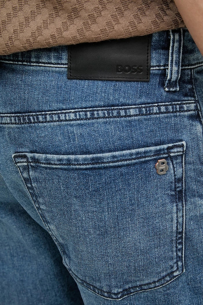 BOSS Orange erkek denim kısa pantolon