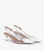 Alaïa White Couer Slingback Pumps 55