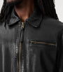 Black Leather Miller Jacket