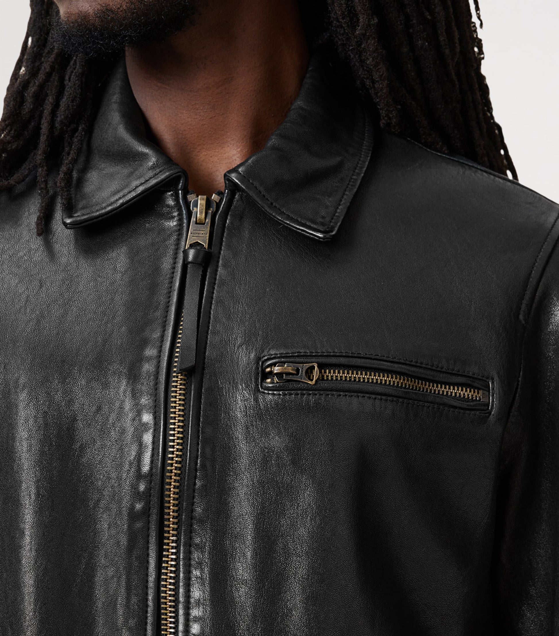 Black Leather Miller Jacket