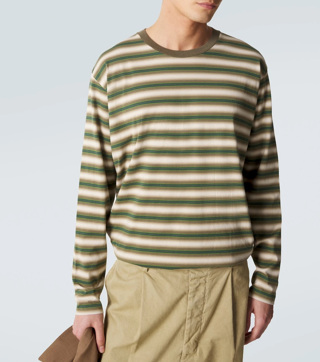 Auralee - Striped cotton jersey T-shirt