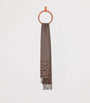 LOEWE Brown Silk-Cashmere Anagram Check Scarf