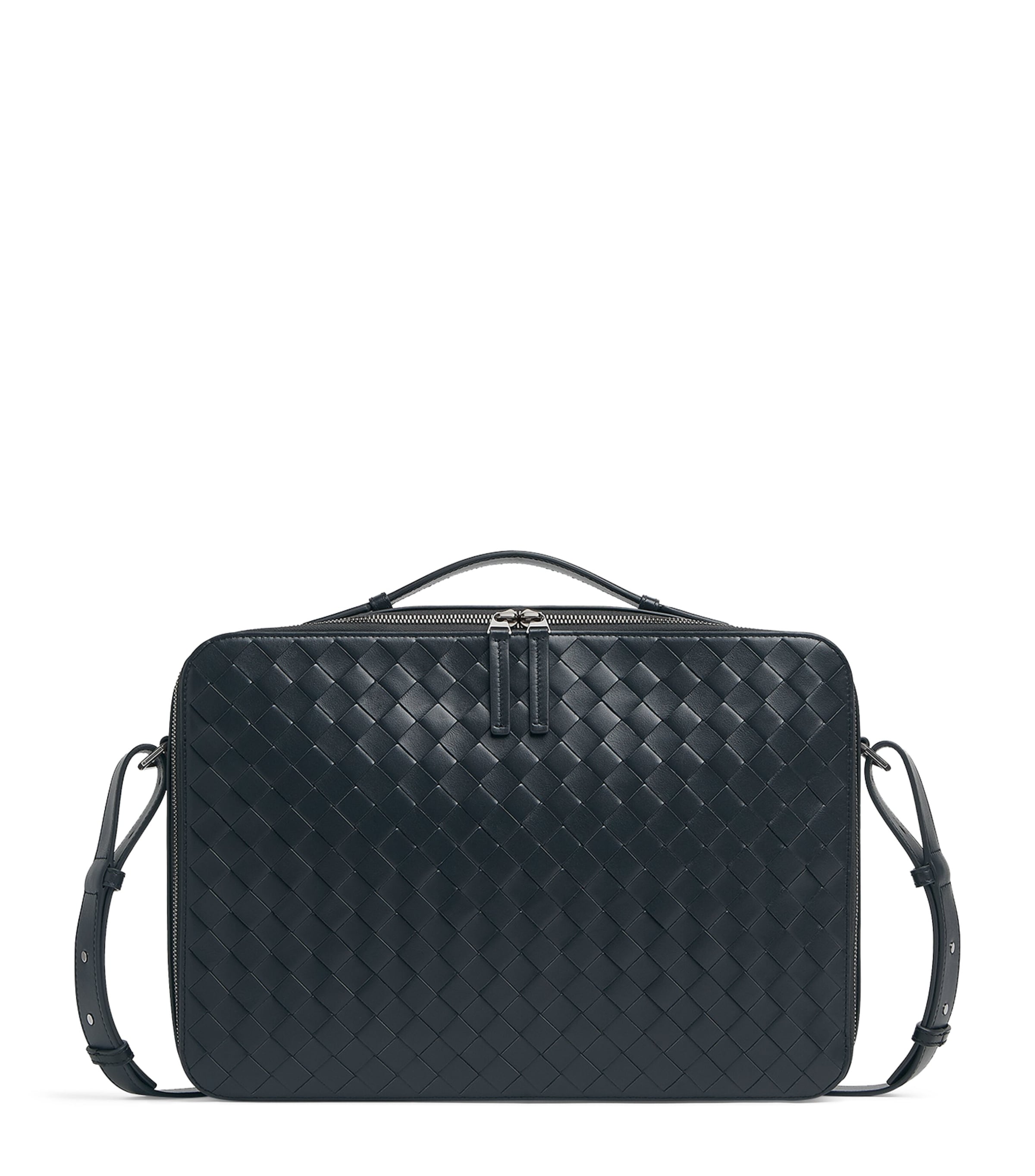 Bottega Veneta Leather Slim Getaway Briefcase