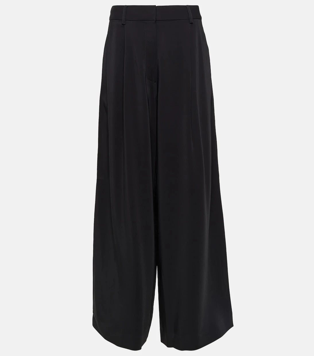 CO - High-rise jersey wide-leg pants