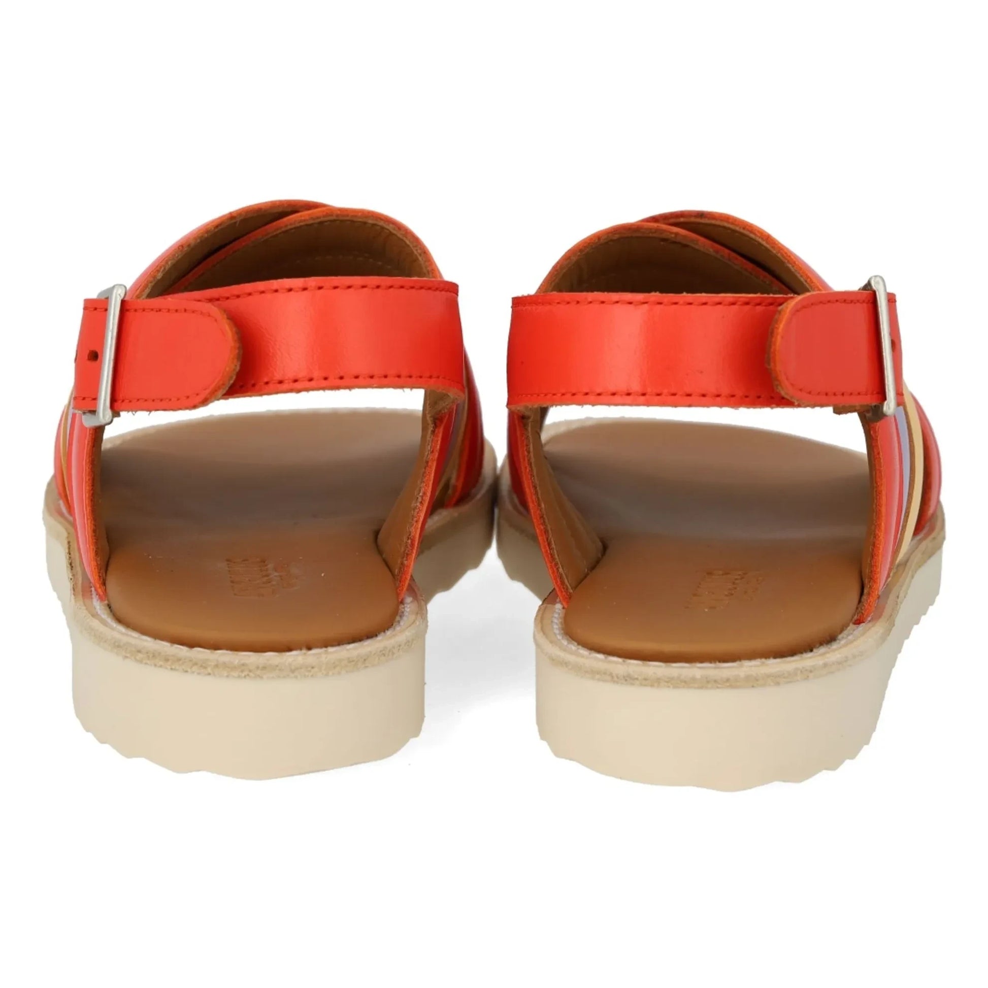 Angulus - Color Block Crossover Sandals | Pale yellow