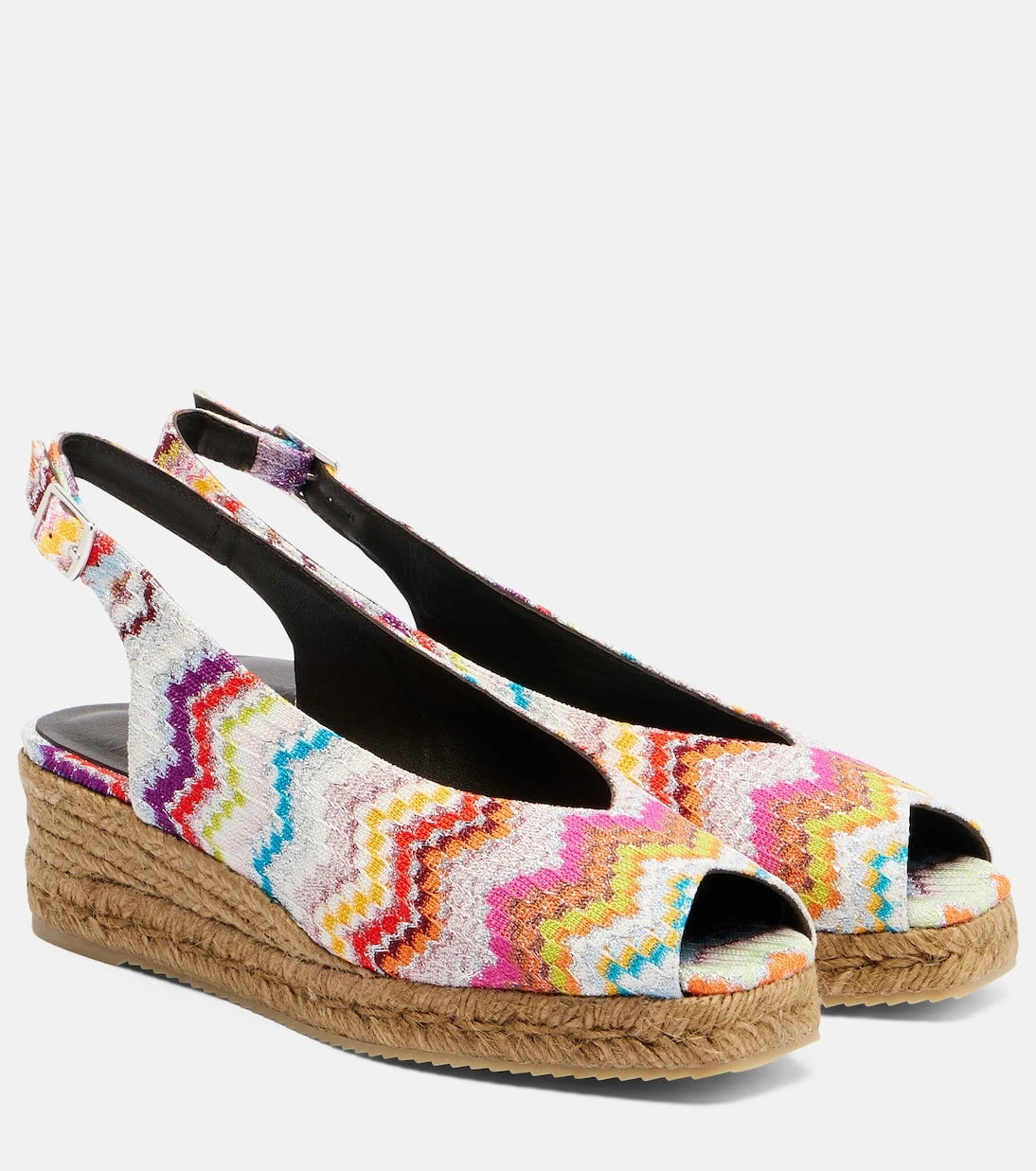 ميسوني - Joy 30 Zigzag lamé espadrille wedges