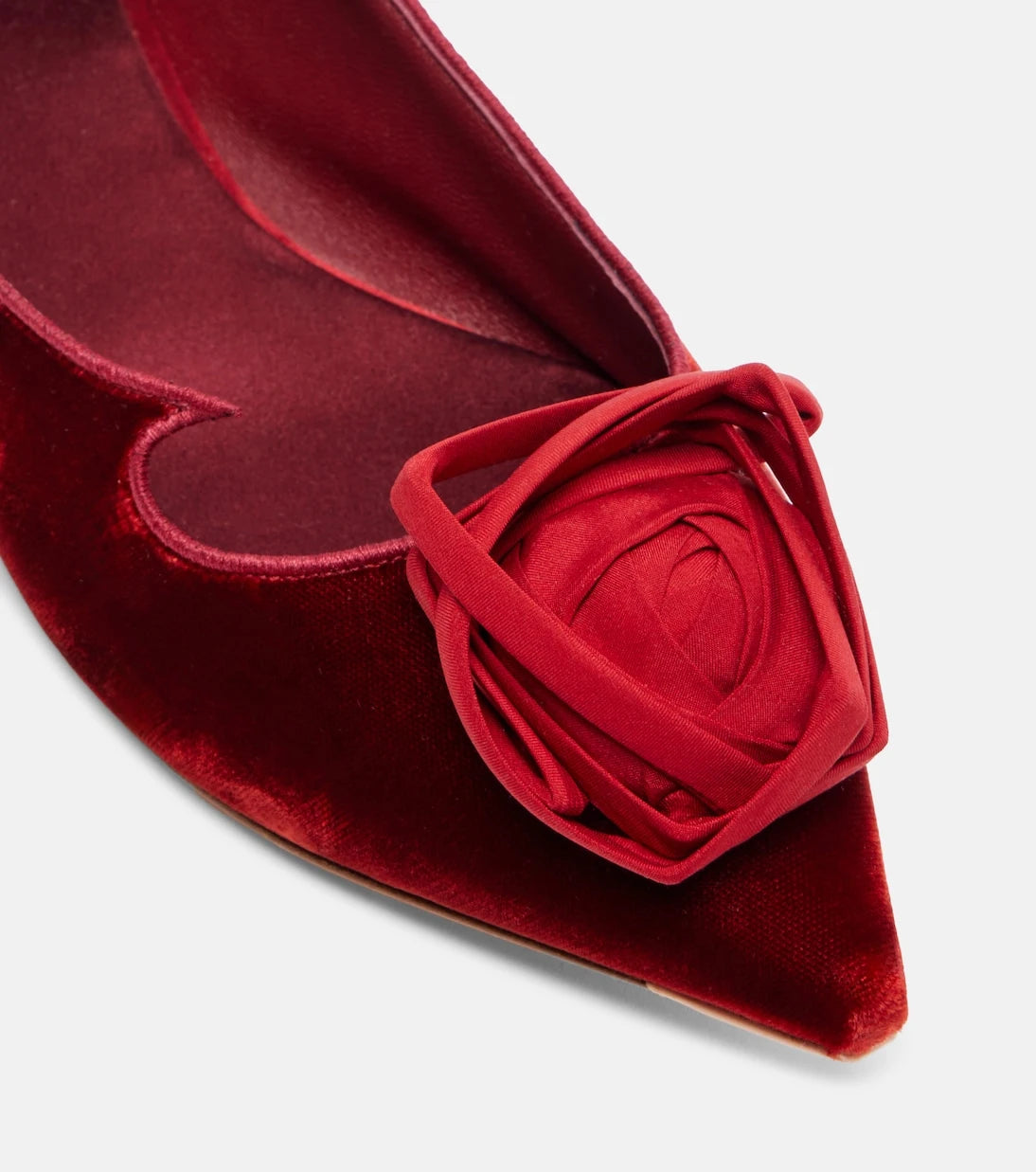 Roger Vivier - Rose Vivier velvet ballet flats