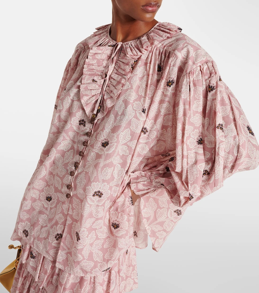 Zimmermann - Ottie ruffled floral cotton top