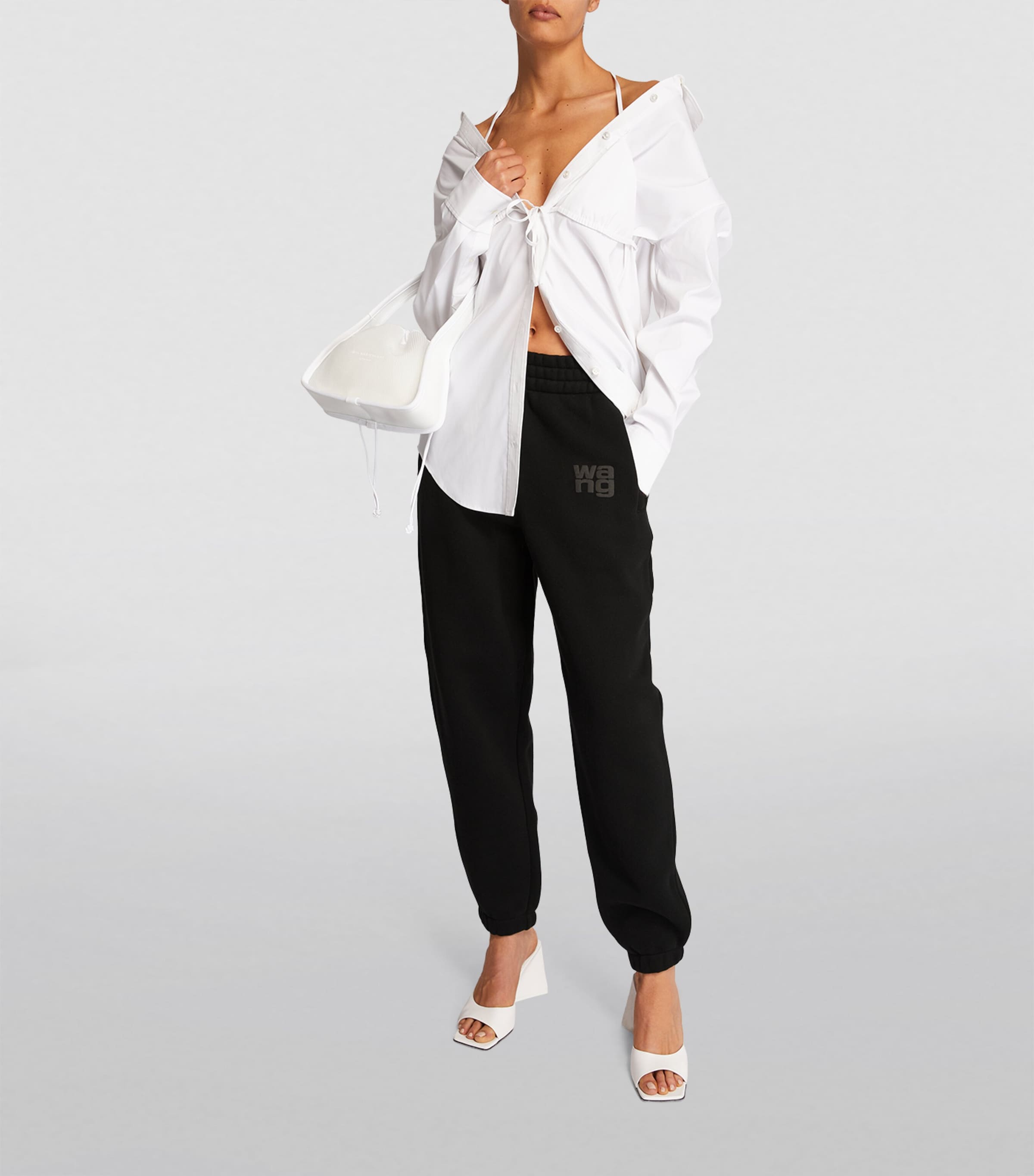 Alexander Wang Black Logo Sweatpants