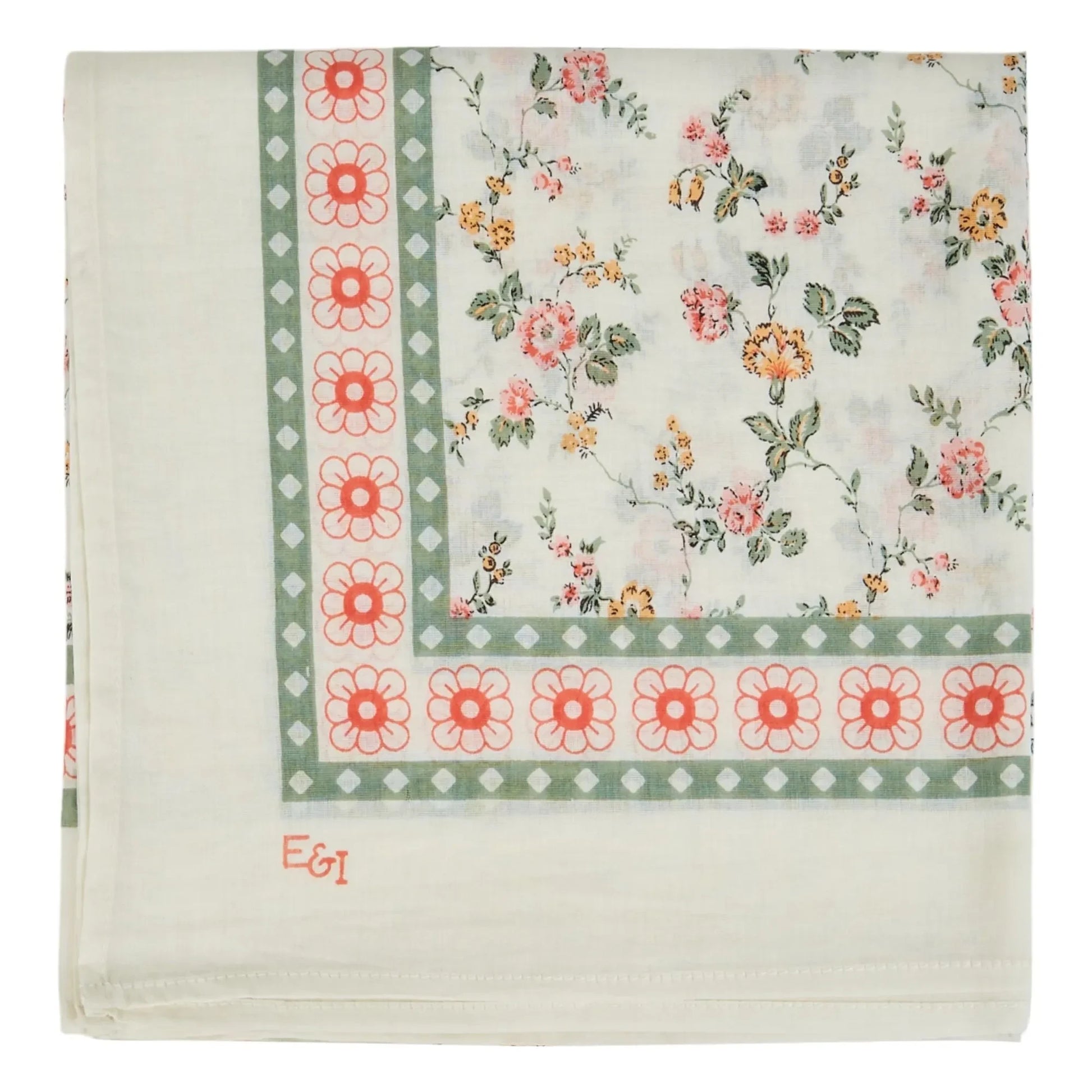 Emile et Ida - Silk and cotton scarf | White
