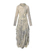 LOUIS VUITTON Multi Metallic-Silk Ballet Maxi Dress