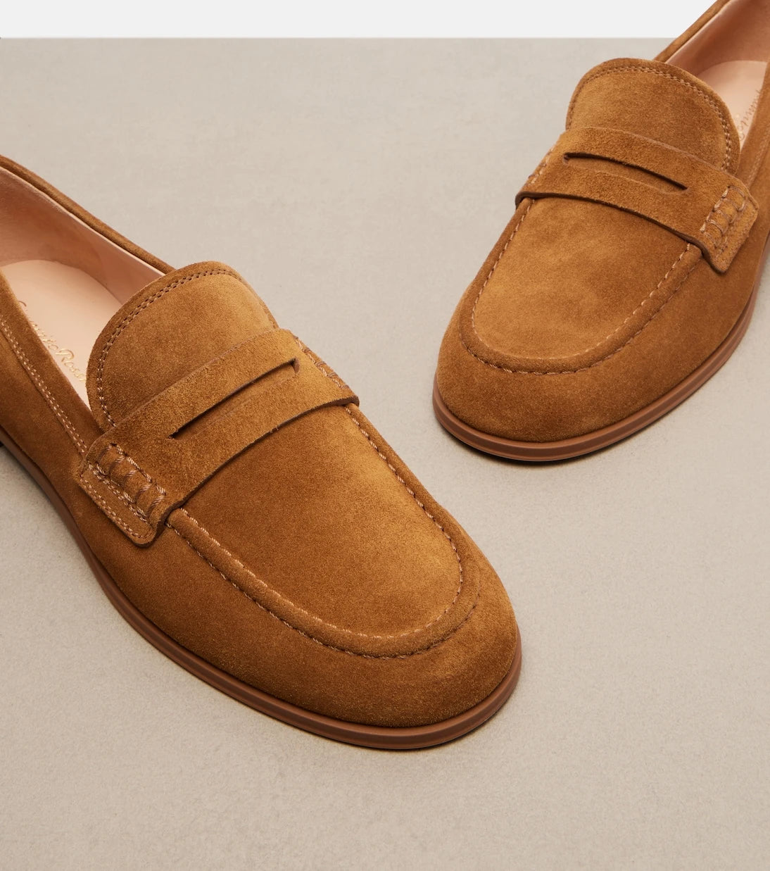 Gianvito Rossi - Georgie suede penny loafers